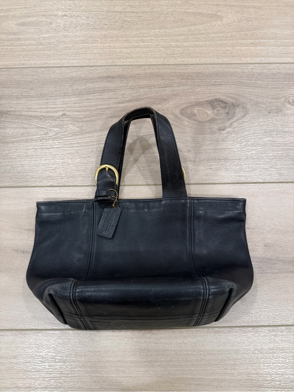 Vintage 1997 Coach 4133 Waverly Black Leather Tote Bag